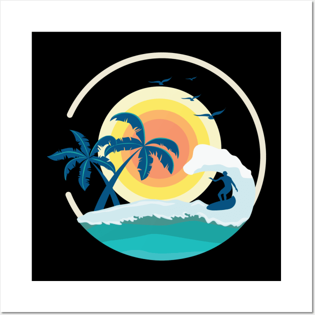 Summer T-Shirt Wall Art by OboShirts